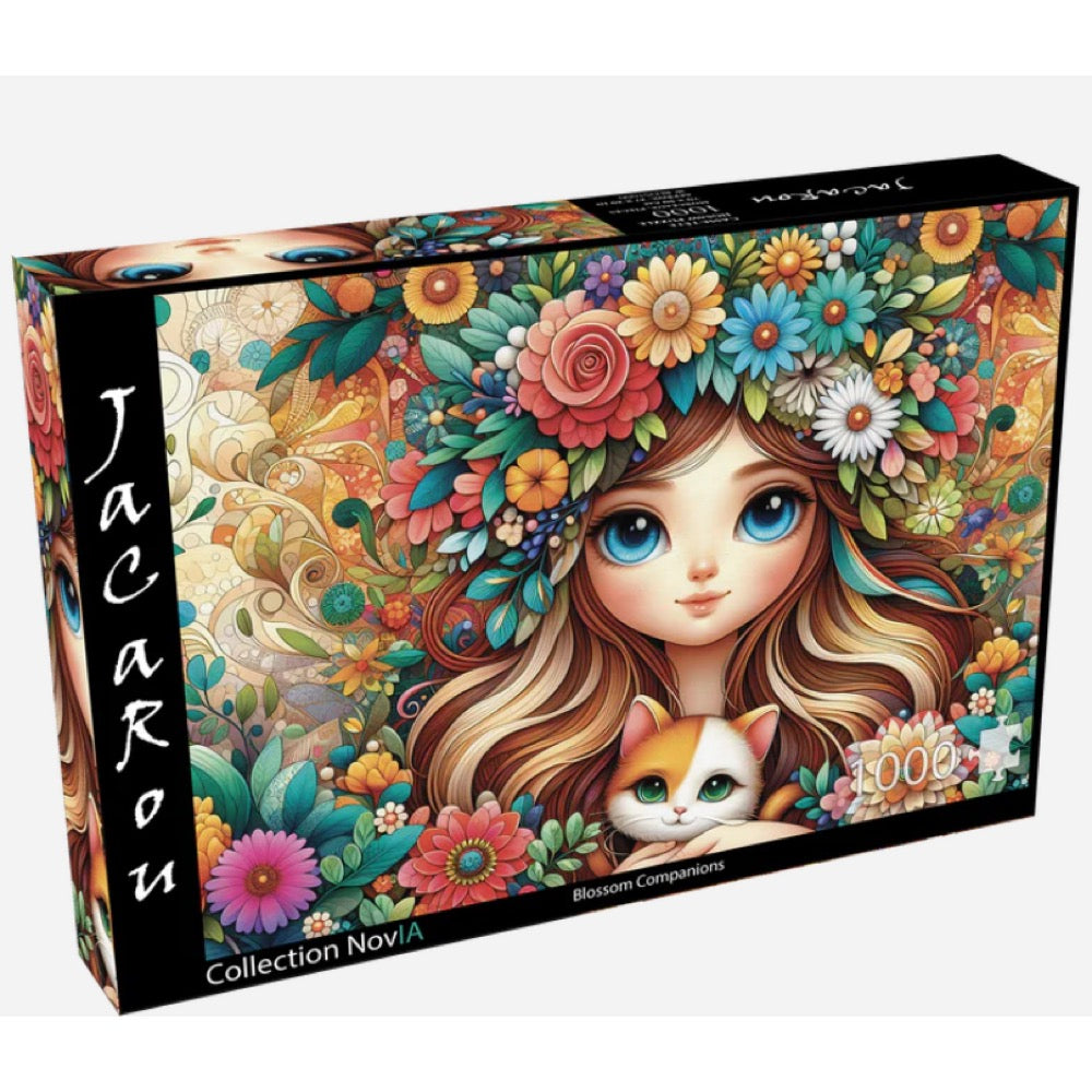 Jacarou Blossom Companions 1000pc Jigsaw Puzzle