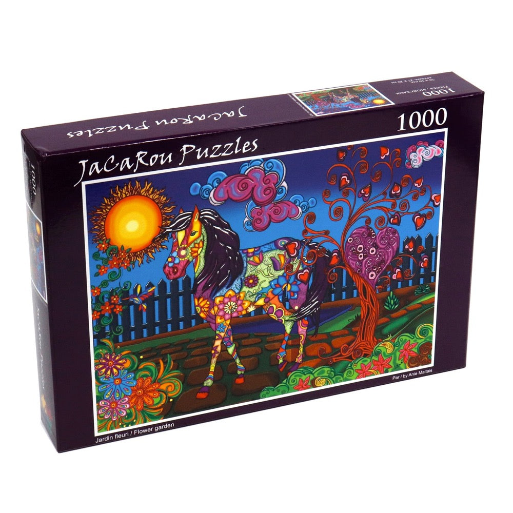 Jacarou Flower Garden 1000pc Jigsaw Puzzle