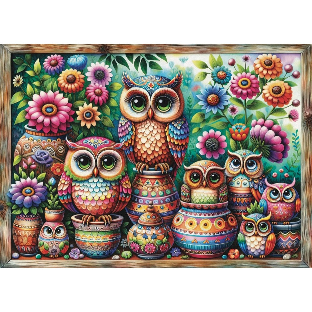Jacarou Owl Together Now 1000pc Jigsaw Puzzle