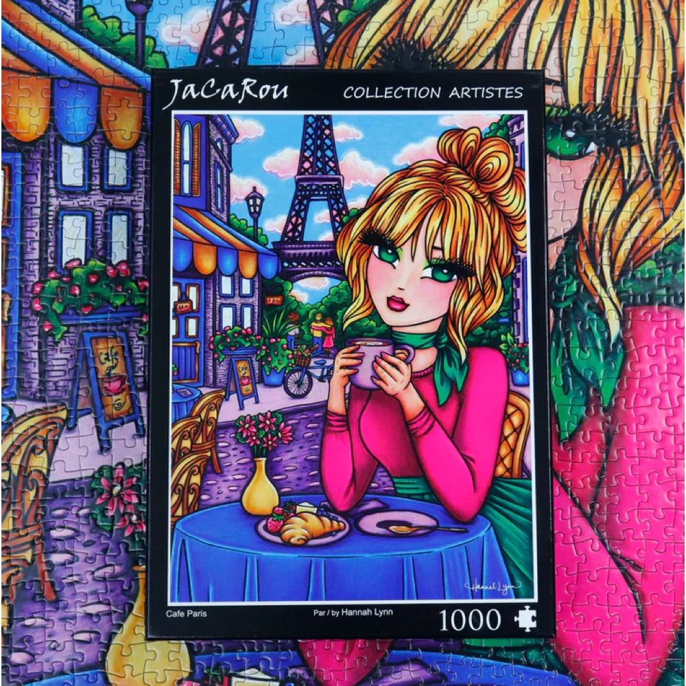 Jacarou Cafe Paris 1000pc Jigsaw Puzzle