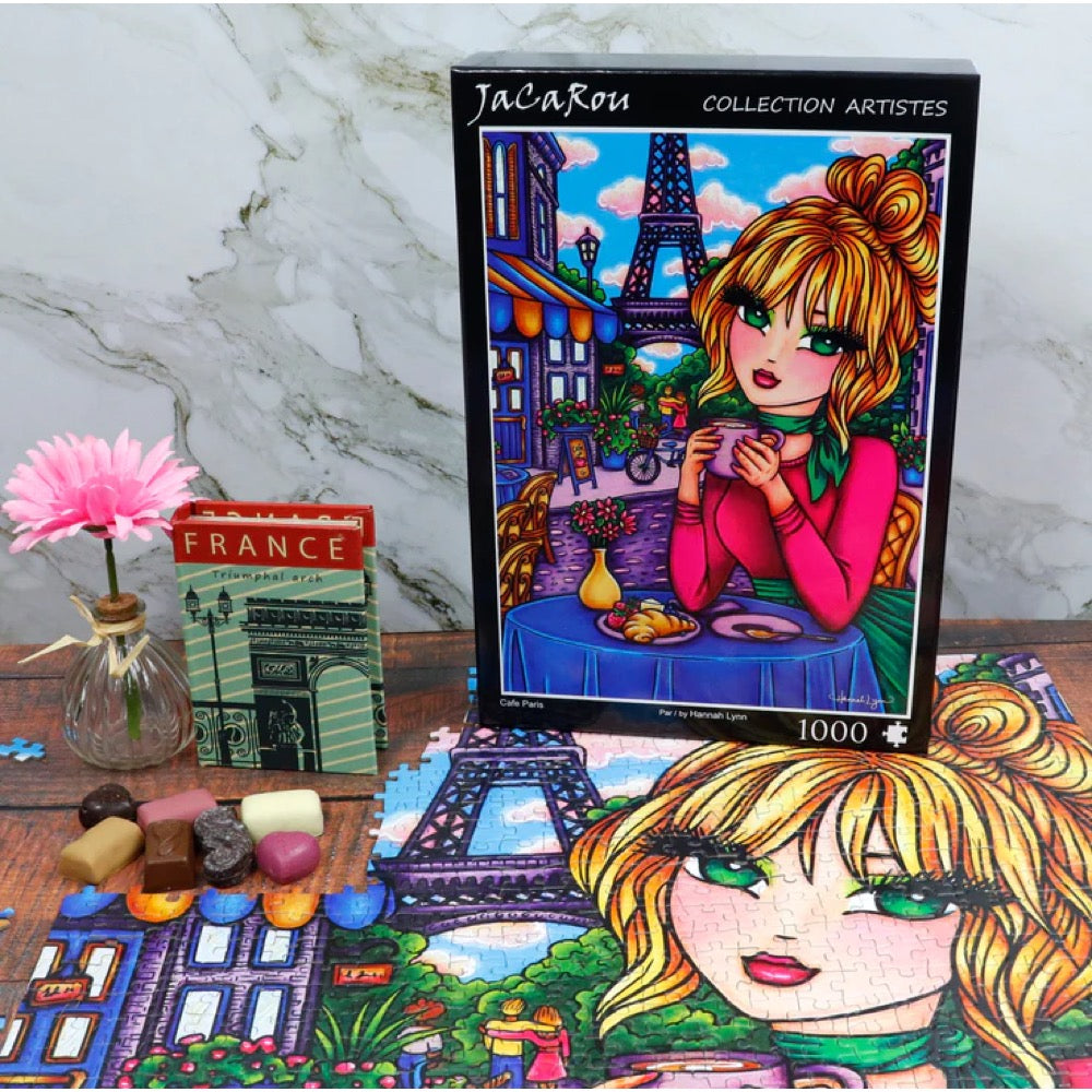 Jacarou Cafe Paris 1000pc Jigsaw Puzzle