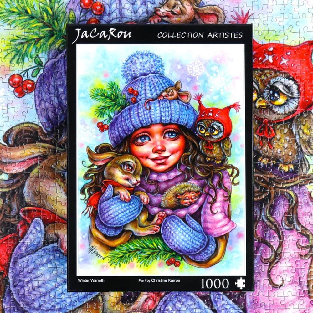 Jacarou Winter Warmth 1000pc Jigsaw Puzzle