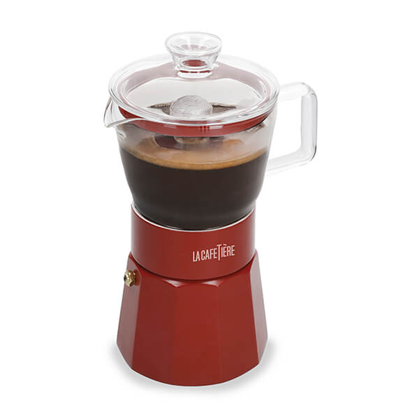 La Cafetière Verona 6-Cup Espresso Maker – Red