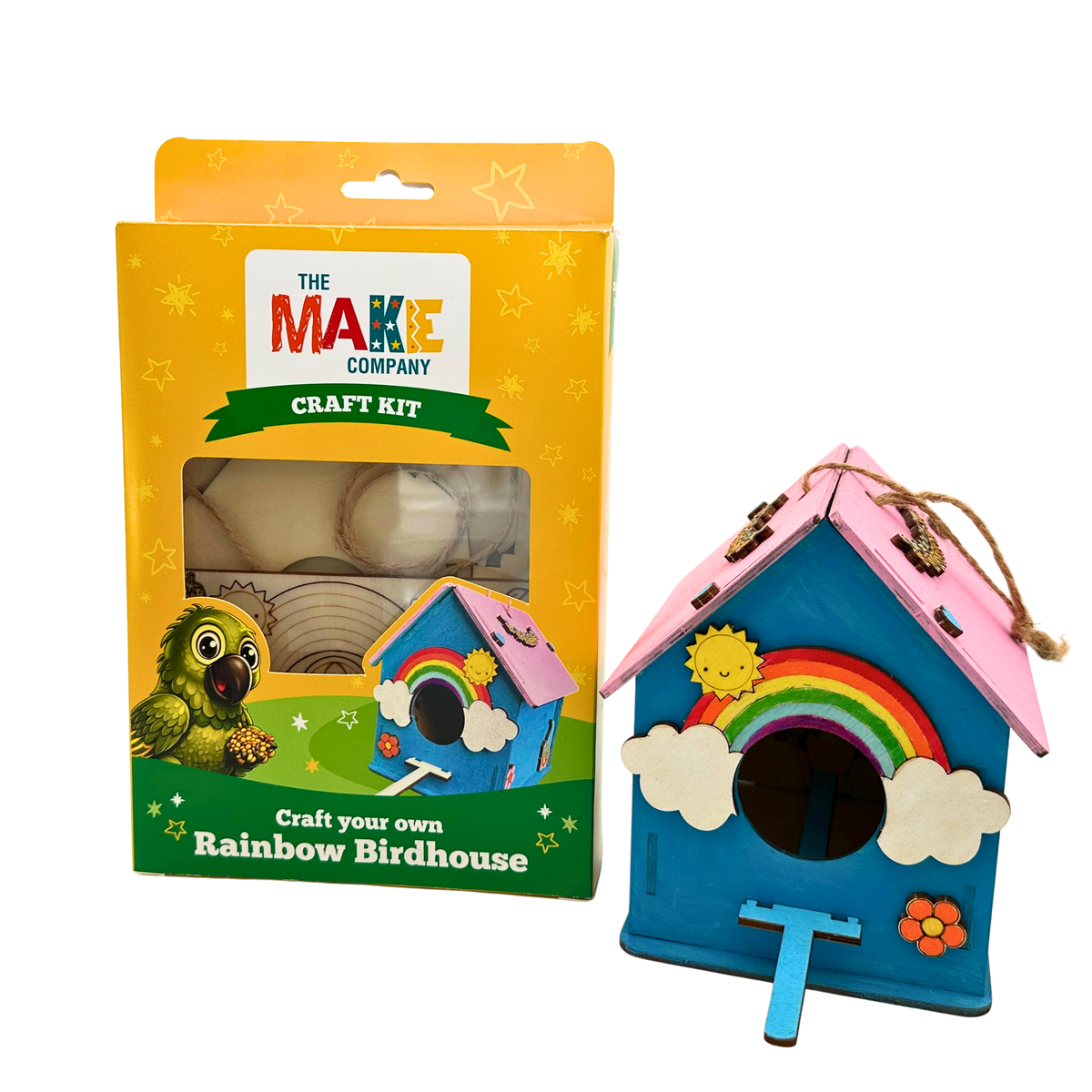 Craft Your Own Rainbow Birdhouse - The Make Company Craft Kit
