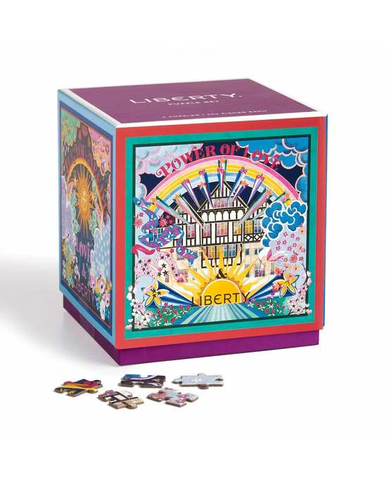 Galison Liberty Power of Love 4 x 200-Piece Jigsaw Puzzle Set