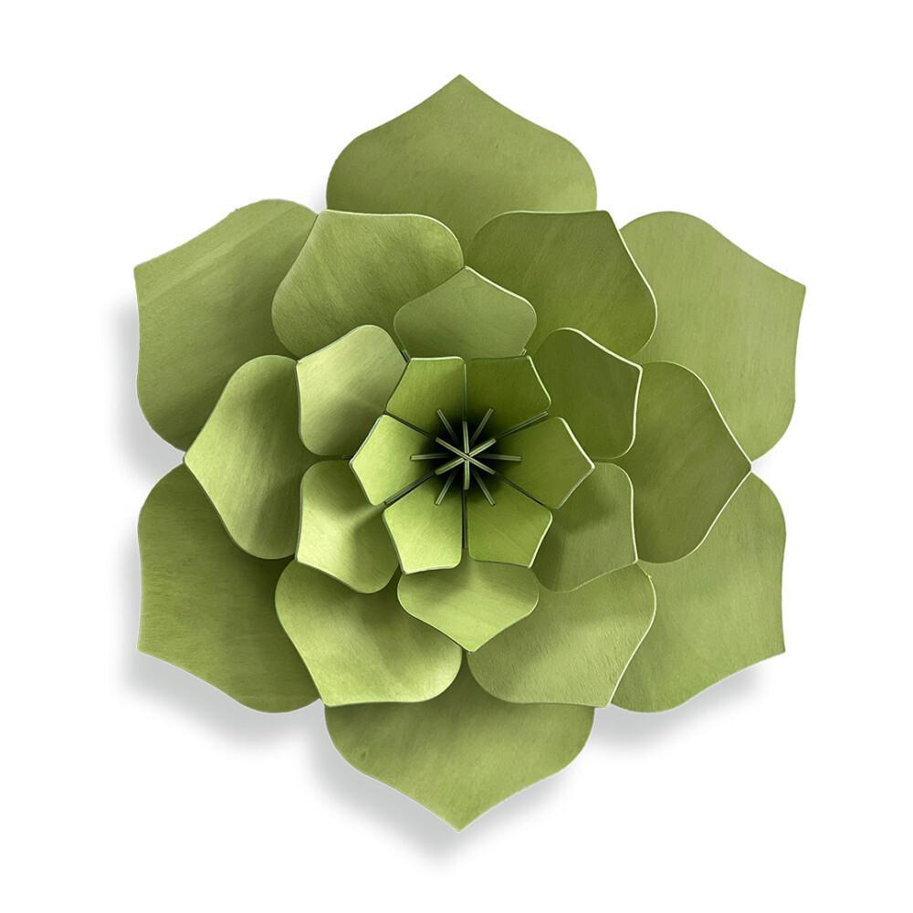 Lovi Decorative Wooden Flower - 48cm - pale green