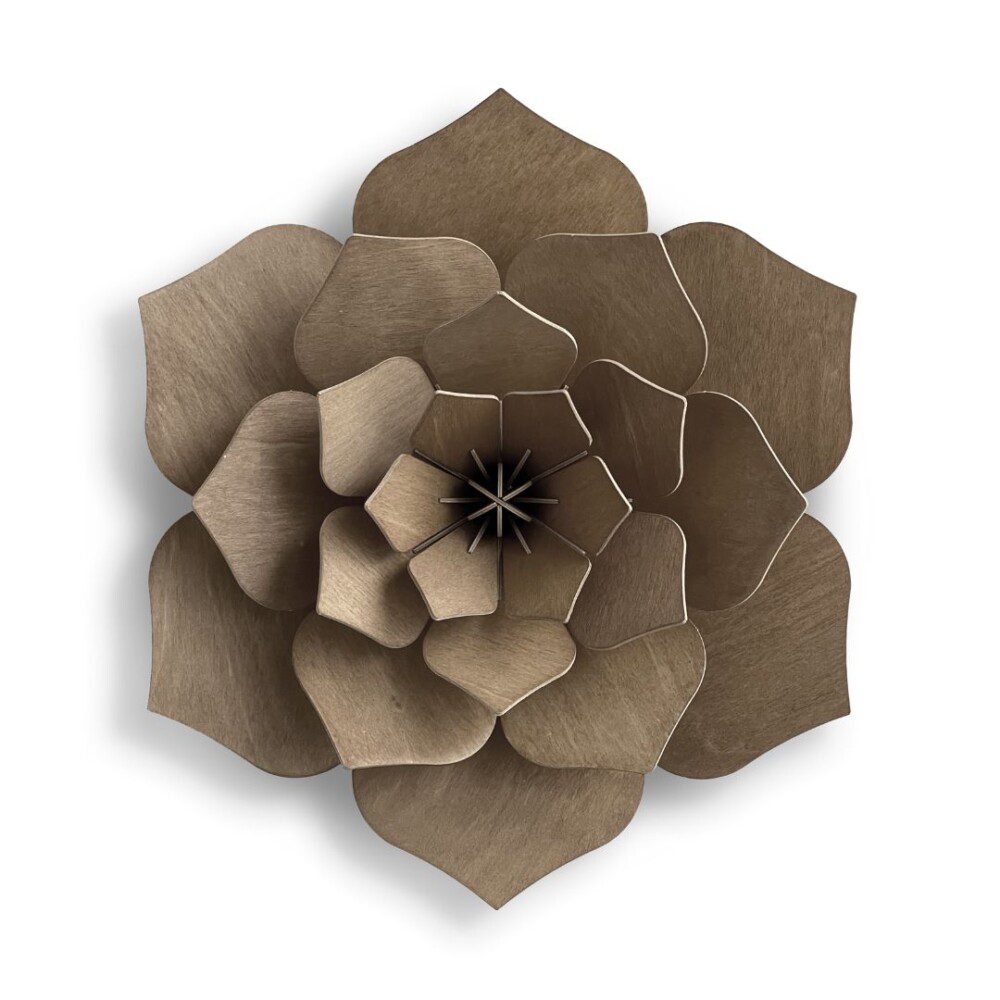 Lovi Decorative Wooden Flower - 48cm - brown