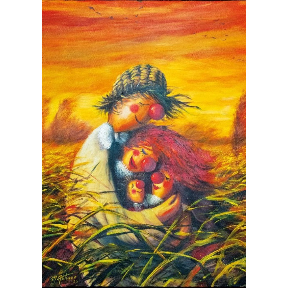 Magnolia Scarecrow Family Mehmet Akkaya 1000pc Jigsaw Puzzle