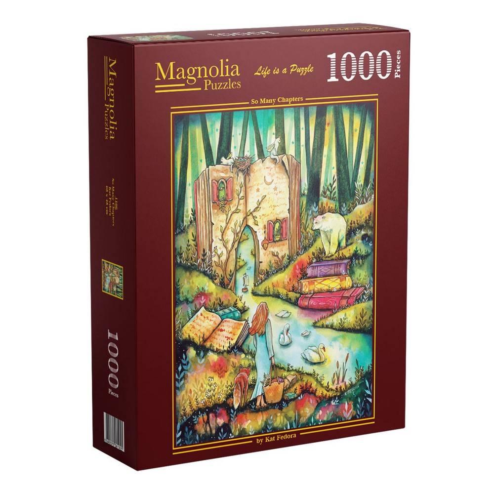 Magnolia So Many Chapters Kat Fedora 1000pc Jigsaw Puzzle