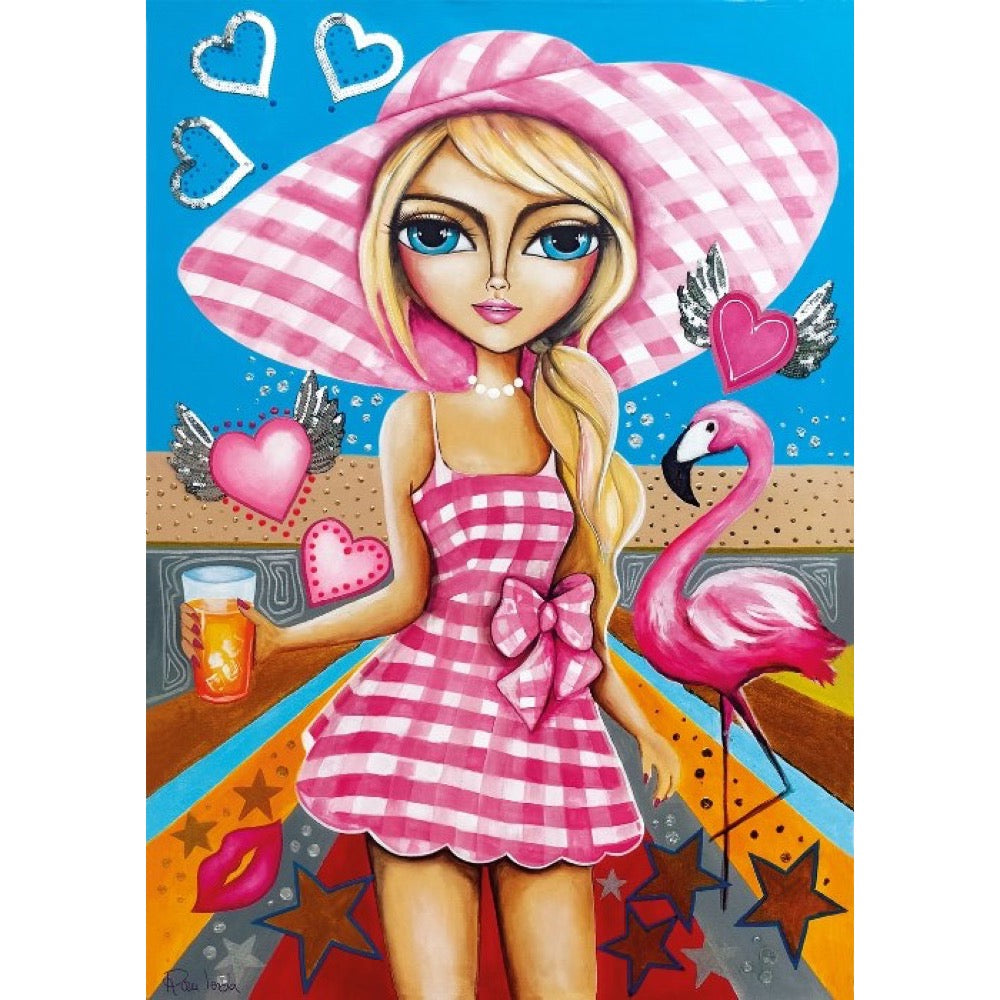Magnolia Lady in Pink Romi Lerda 1000pc Jigsaw Puzzle