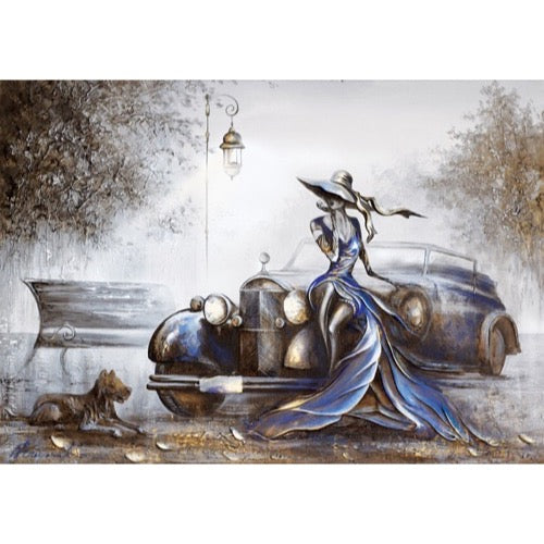 Magnolia Lady in Blue Raen Special Edition 1000pc Jigsaw Puzzle