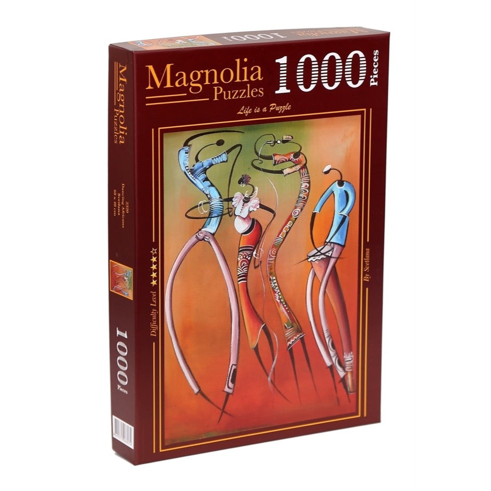 Magnolia Dancing Africans 1000pc Jigsaw Puzzle