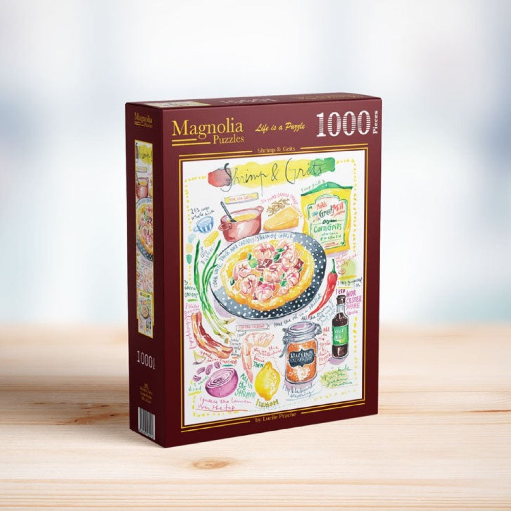 Magnolia Shrimp & Grits Lucile Prache 1000pc Jigsaw Puzzle