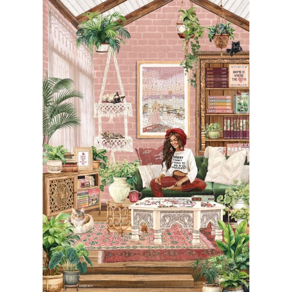 Magnolia My Puzzle Room Sarah Reyes 1000pc Jigsaw Puzzle