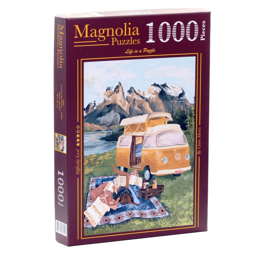 Magnolia Torres del Paine Chile Claire Morris Special Edition 1000pc Jigsaw Puzzle