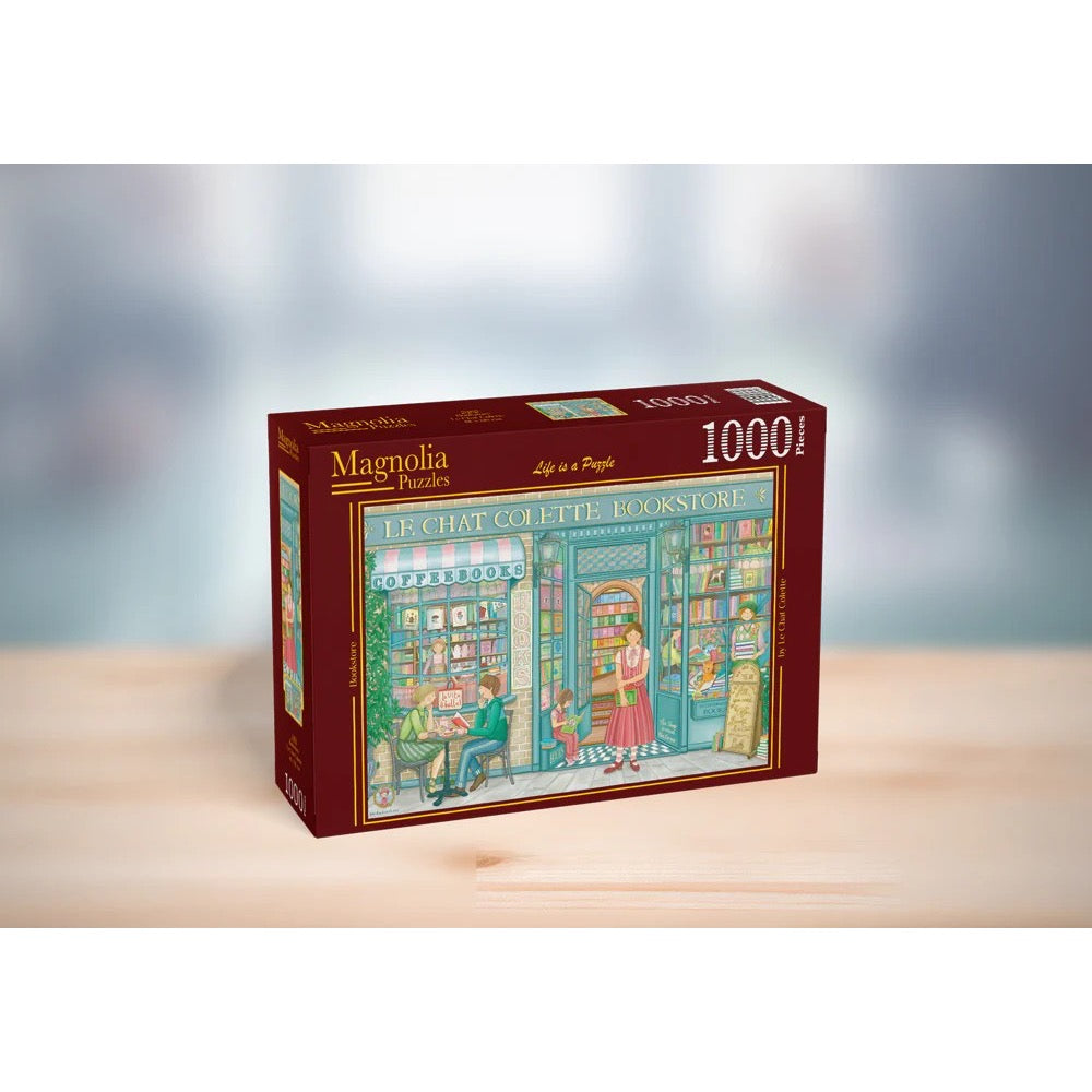 Magnolia Bookstore The Cat Colette 1000pc Jigsaw Puzzle