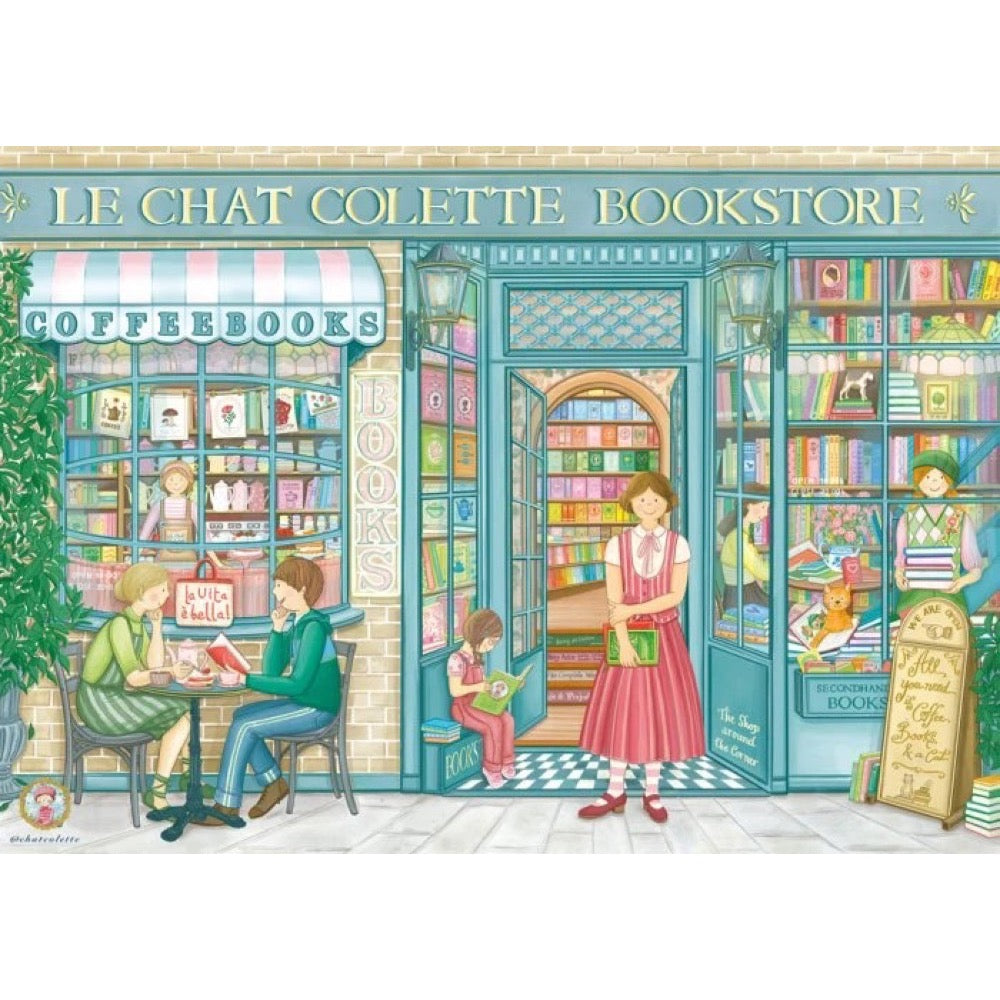 Magnolia Bookstore The Cat Colette 1000pc Jigsaw Puzzle
