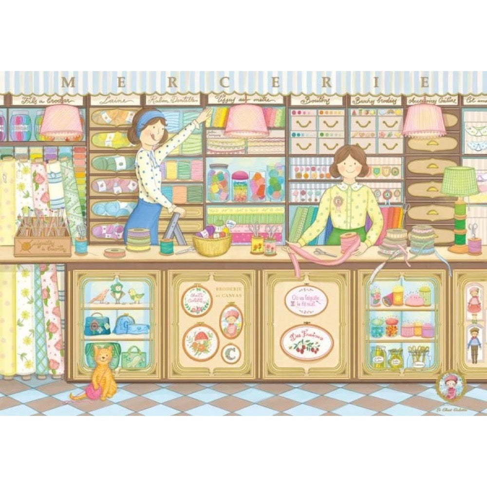Magnolia Haberdashery The Cat Colette 1000pc Jigsaw Puzzle