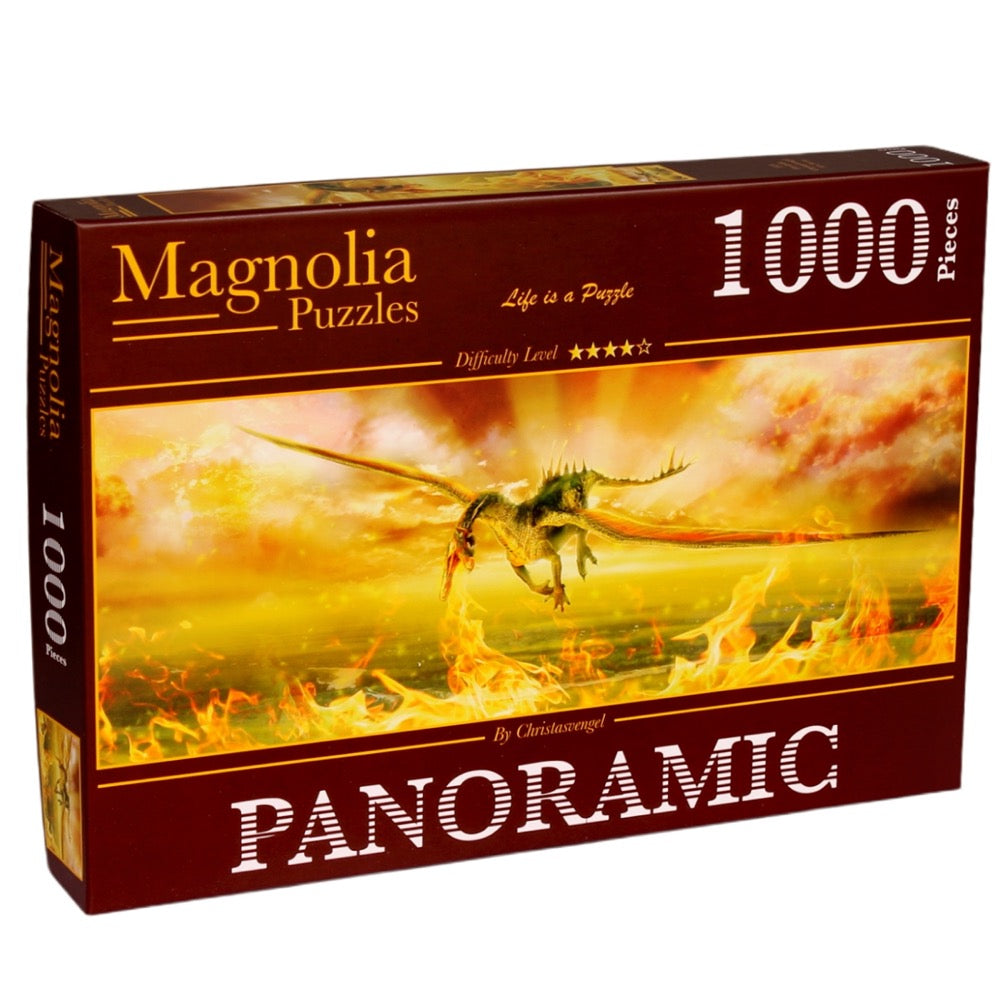 Magnolia Firedrake Panoramic 1000pc Jigsaw Puzzle