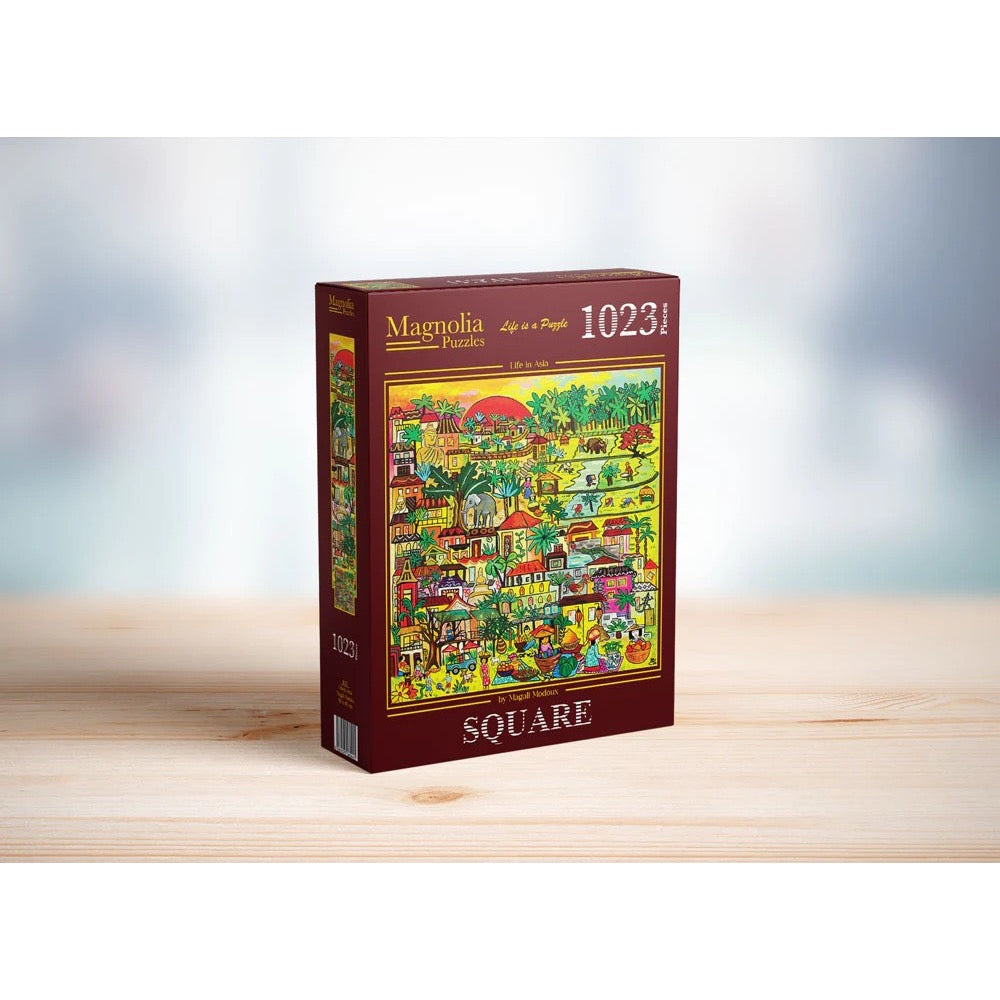 Magnolia Life in Asia Magali Modoux 1023pc Jigsaw Puzzle