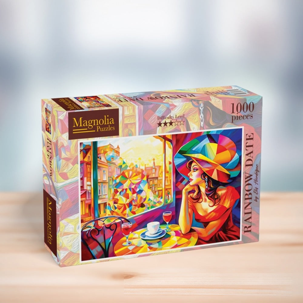 Magnolia Rainbow Date Elif Hurdogan Special Edition 1000pc Jigsaw Puzzle