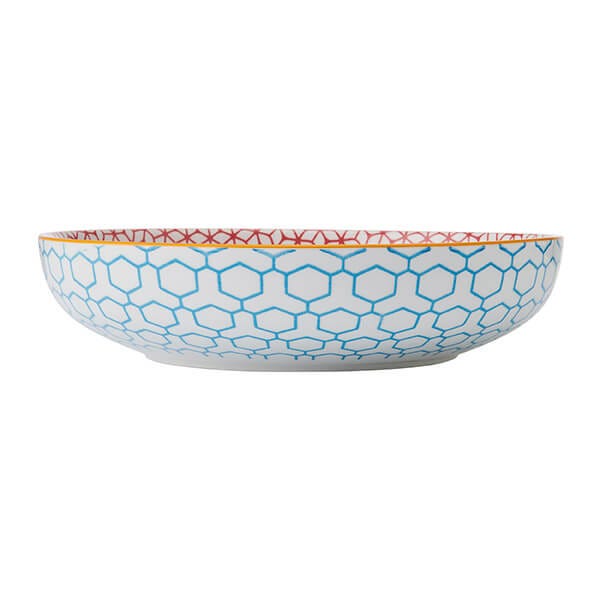 Mikasa 21 cm Coupe Bowl – Geometric Blue