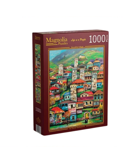 Magnolia Beautiful Village 1000-Piece Jigsaw Puzzle