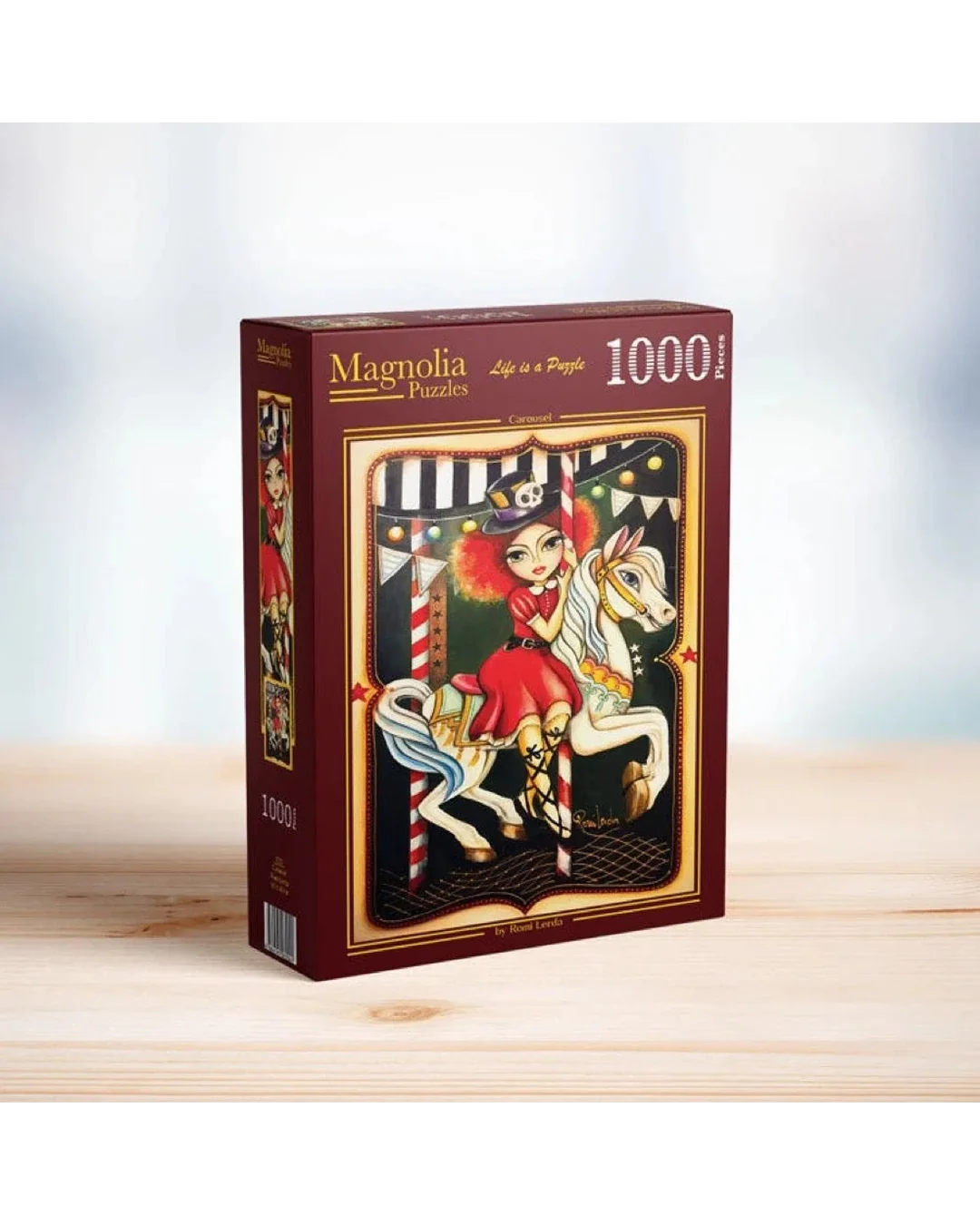 Magnolia Carousel Romi Lerda 1000pc Jigsaw Puzzle Adult Jigsaws