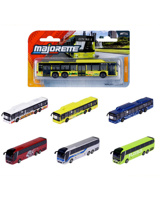 Majorette City MAN Buses Toy Vehicle