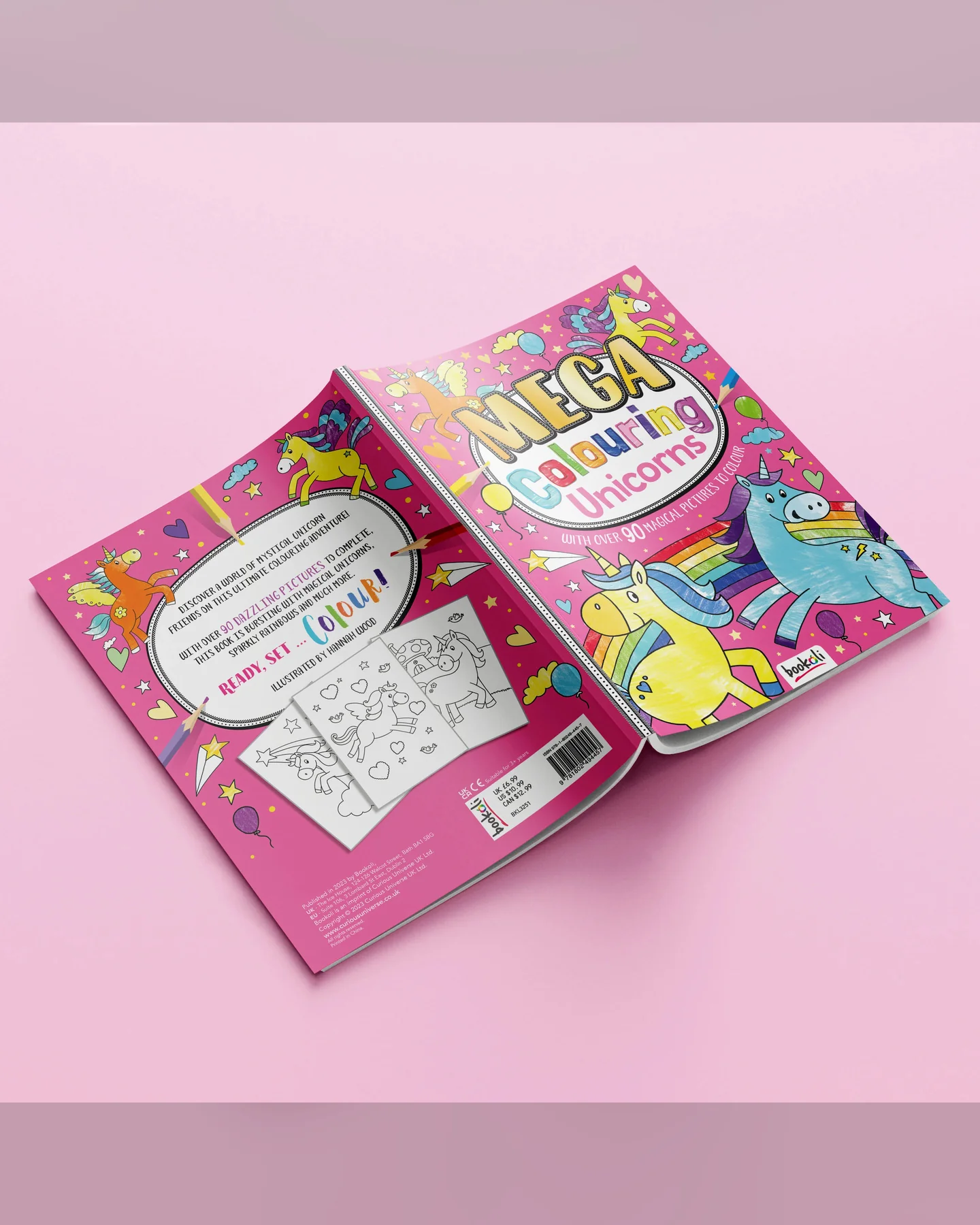 Hinkler Mega Colouring Unicorns Colouring Book-3