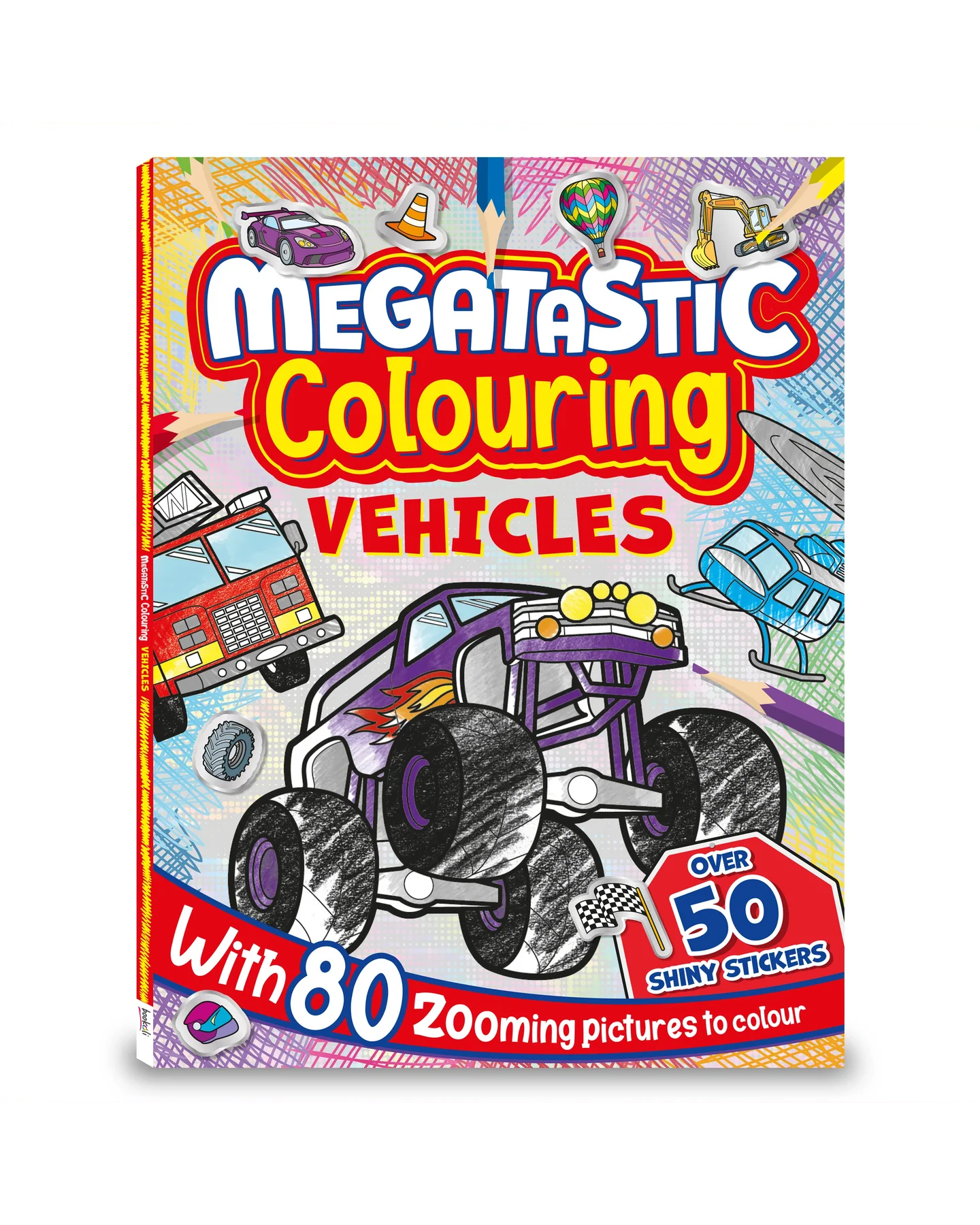 Hinkler Megatastic Vehicles Colouring Book