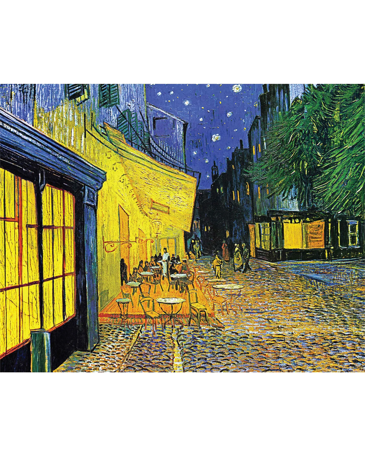 Mindbogglers Gold Cafe Terrace by Van Gogh 1000-Piece Jigsaw Puzzle-2