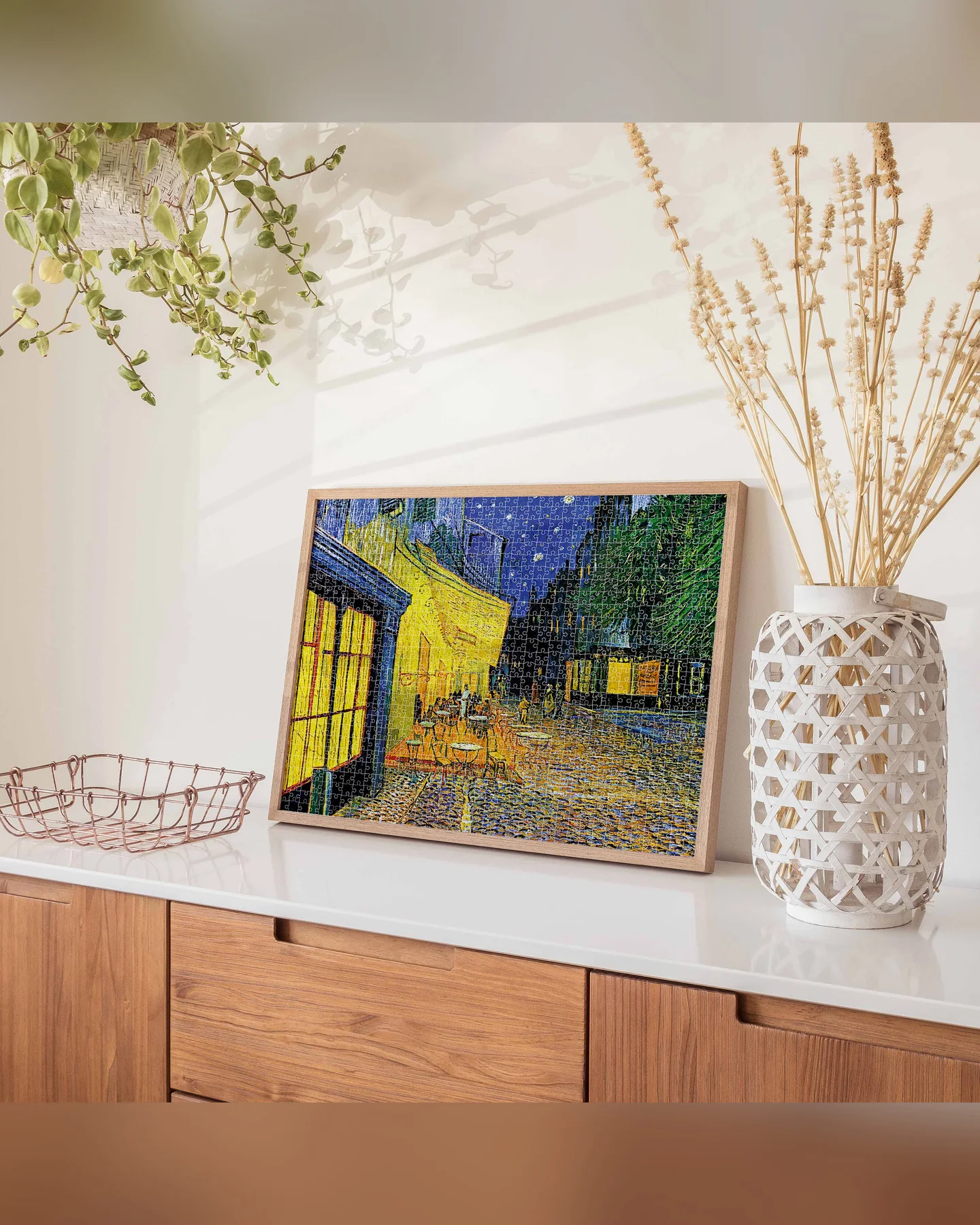 Mindbogglers Gold Cafe Terrace by Van Gogh 1000-Piece Jigsaw Puzzle-4