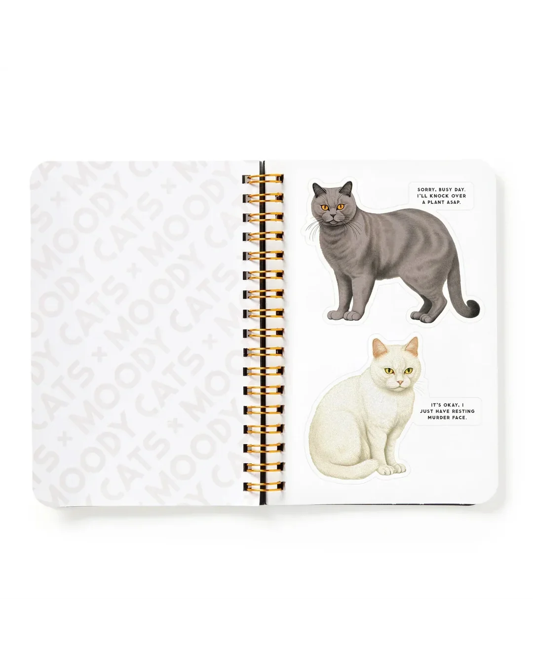 Brass Monkey Moody Cats Sticker Book-9