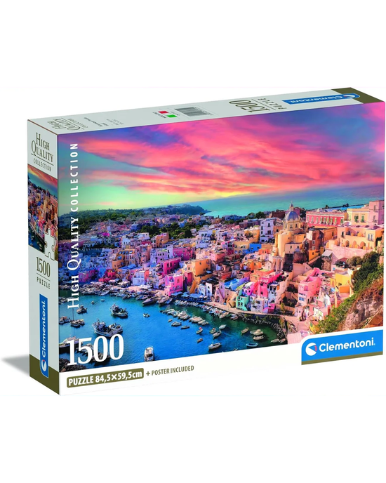 Clementoni Picturesque Procida Island 1500-Piece Jigsaw Puzzle