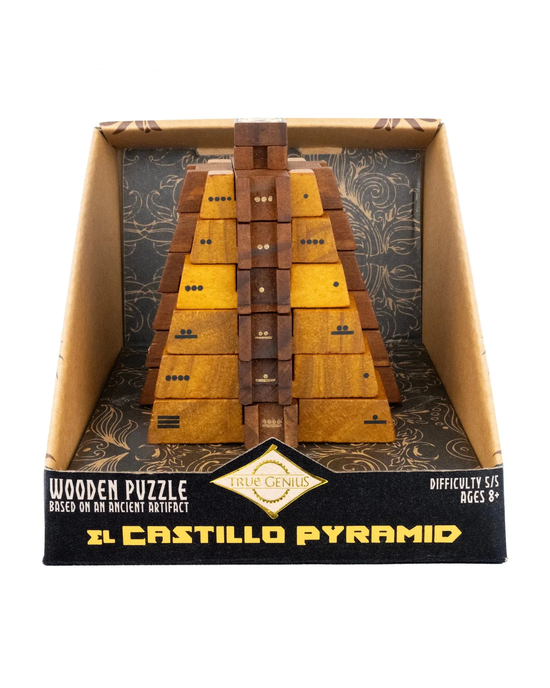Project Genius El Castillo Pyramid Mathematical Wooden Puzzle
