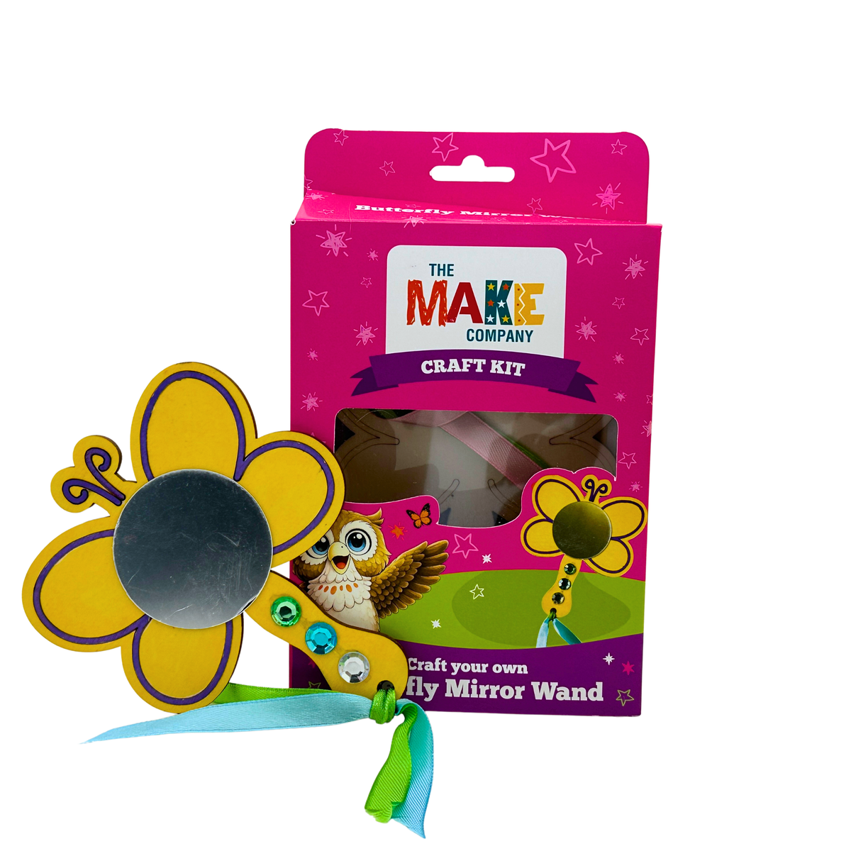 Butterfly Mirror Wand Craft Kit - The Make Company