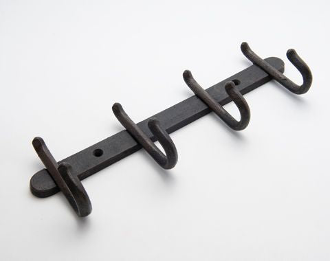 Cast Iron 4-Hook Rail