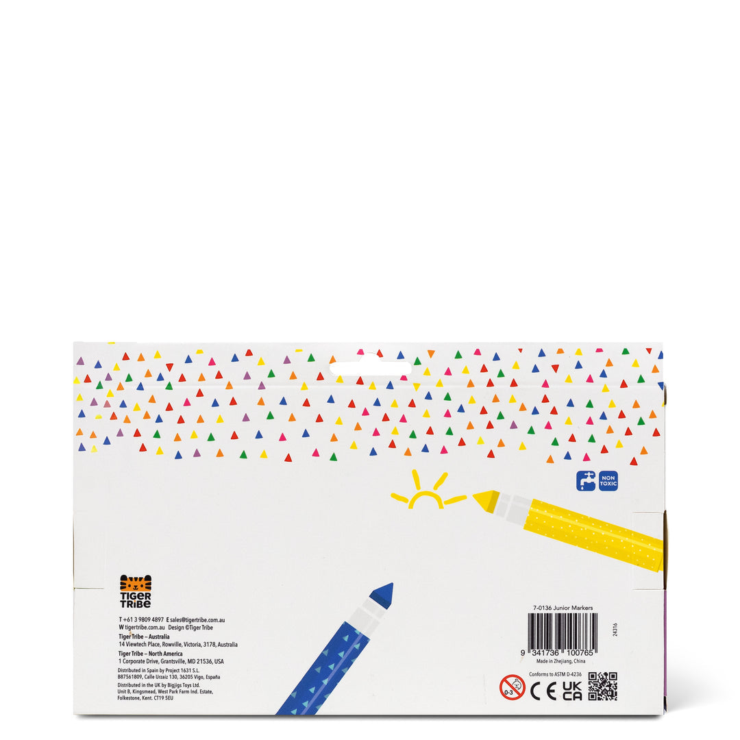 Tiger Tribe Junior Markers - 12 Pack