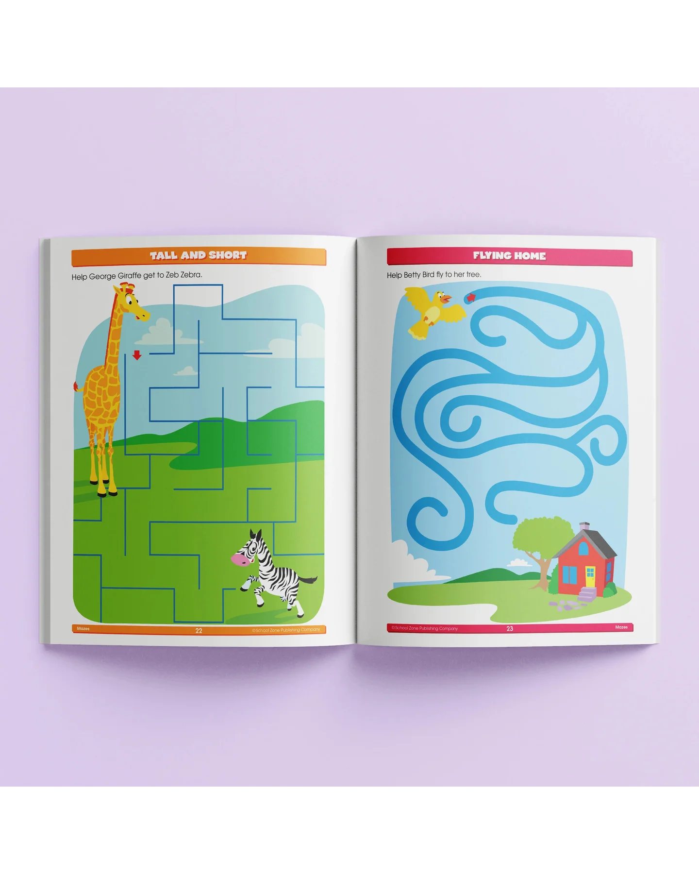 School Zone Activity Zone Mazes Workbook-1