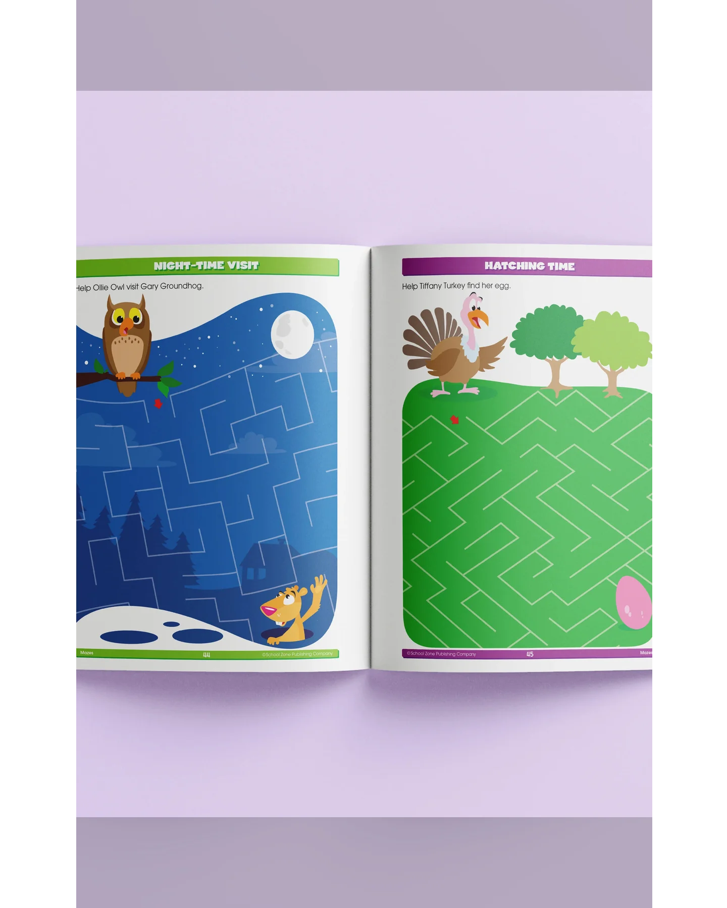 School Zone Activity Zone Mazes Workbook-3