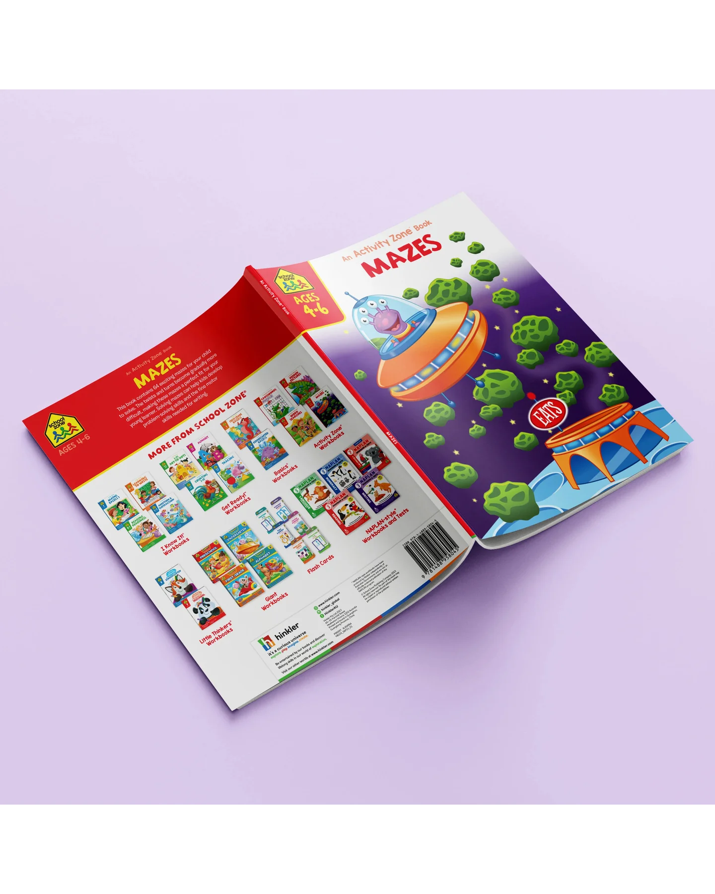 School Zone Activity Zone Mazes Workbook-4