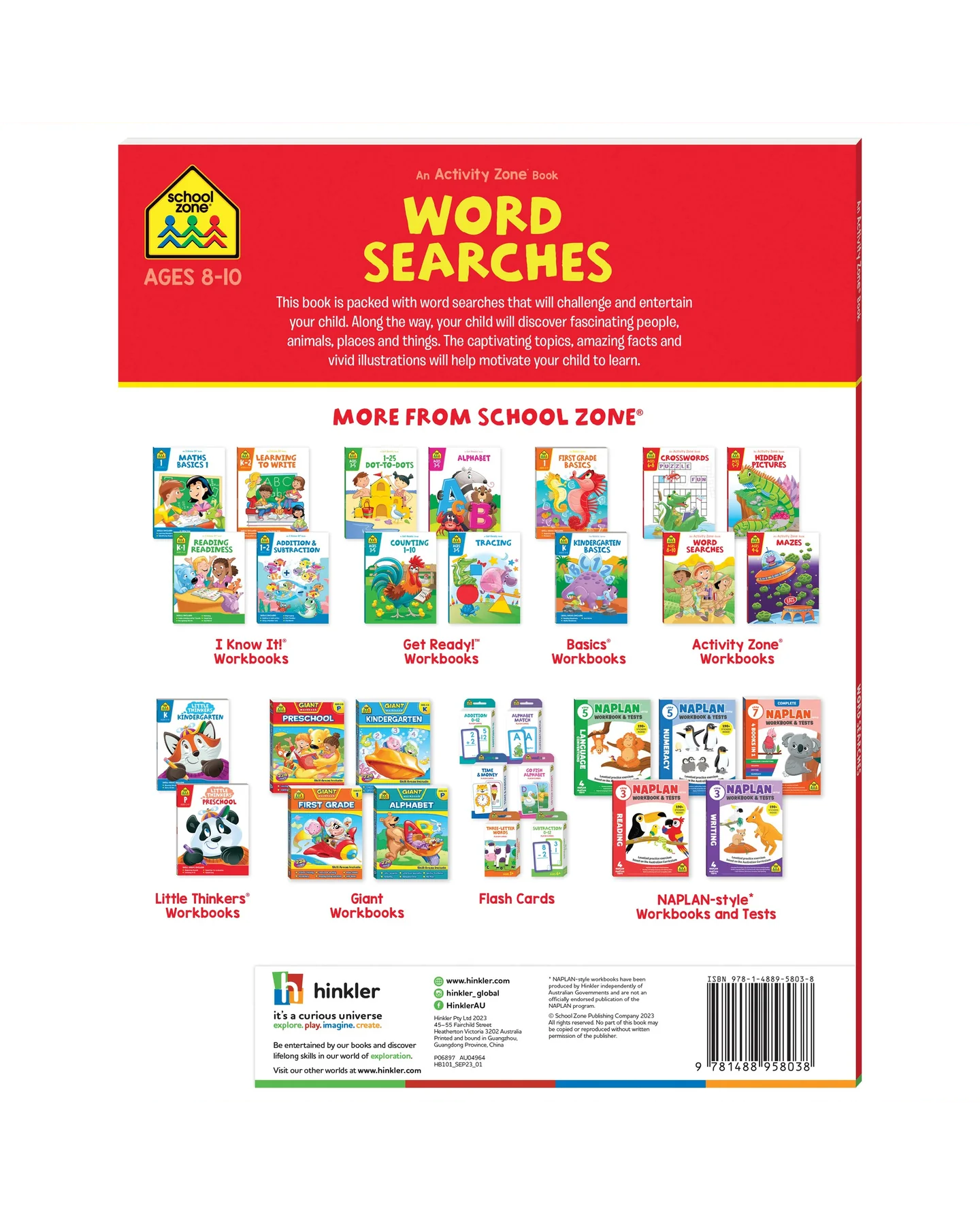 School Zone Activity Zone Word Searches Workbook-2