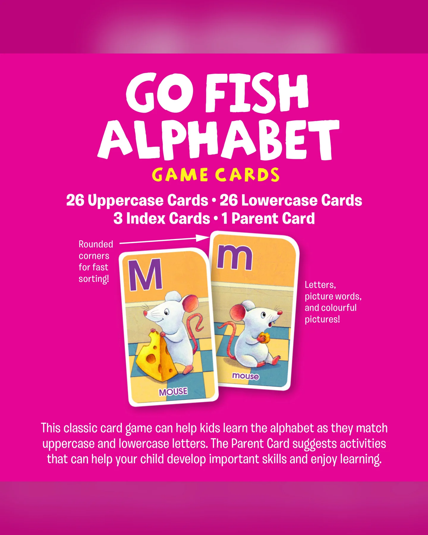 School Zone Go Fish Alphabet Game Cards-2