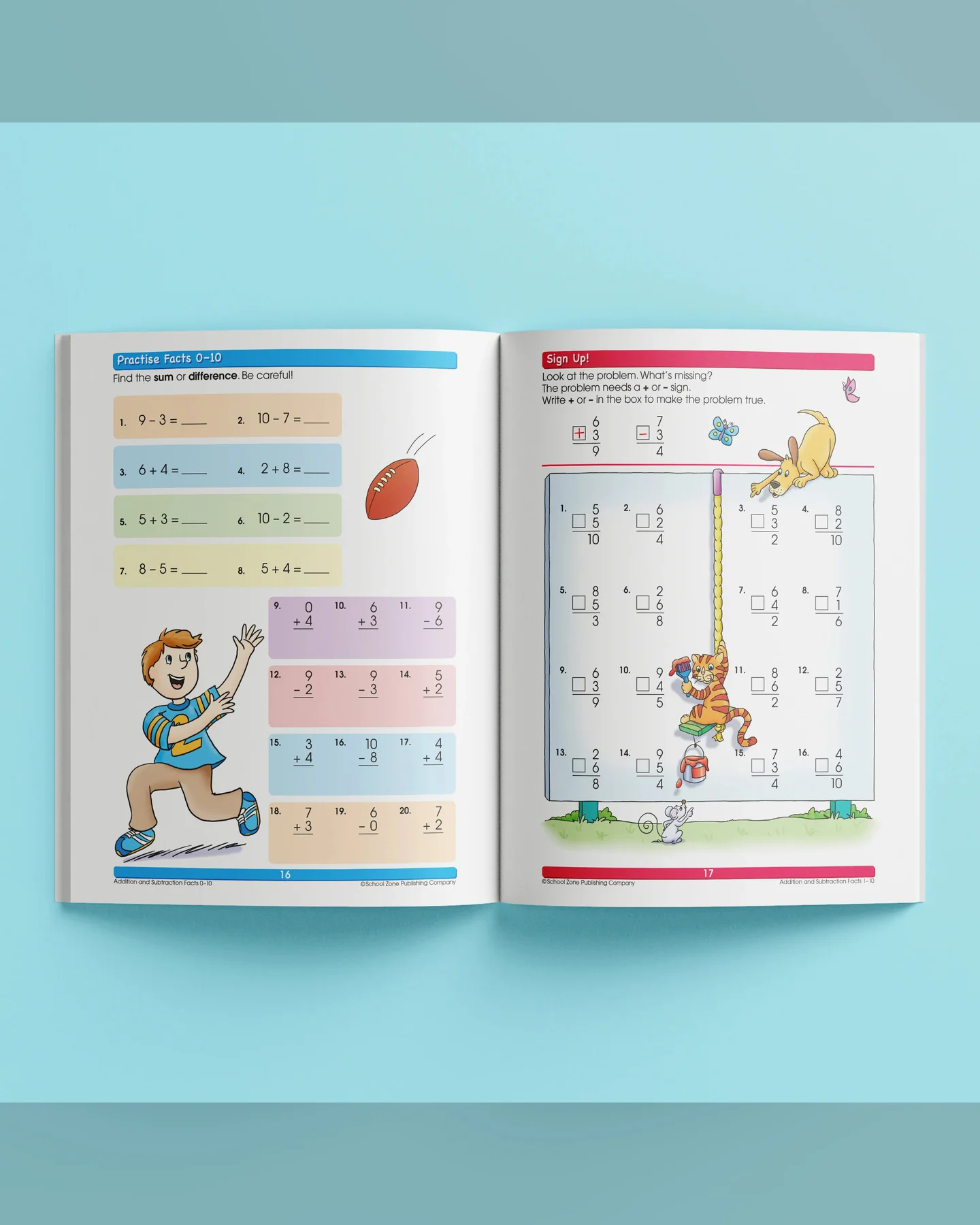 School Zone I Know It! Addition & Subtraction Workbook-1