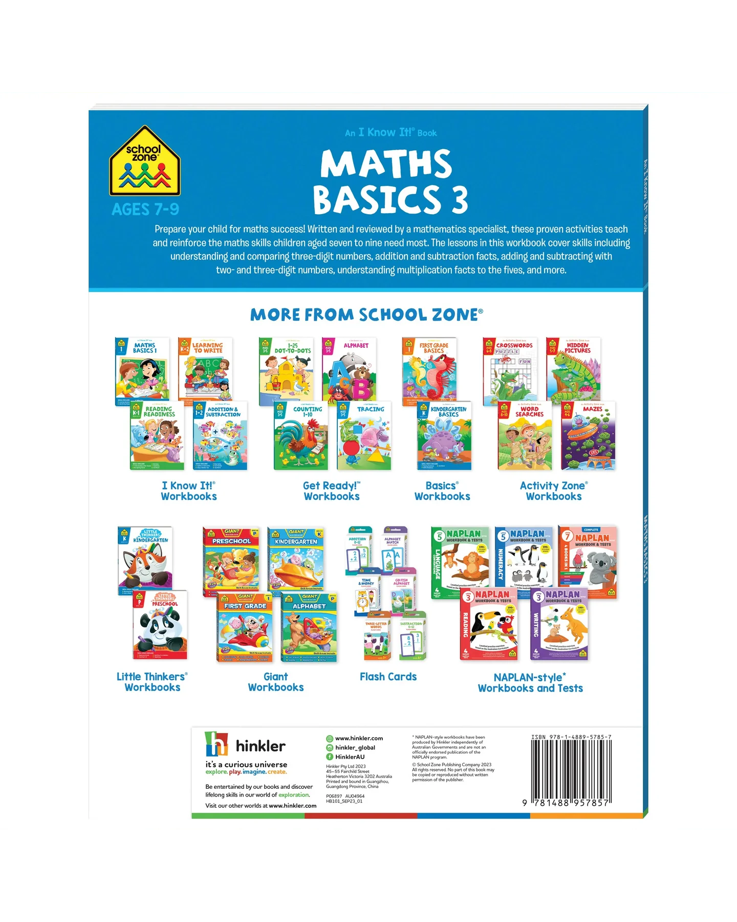 School Zone I Know It! Maths Basics 3 Workbook-2