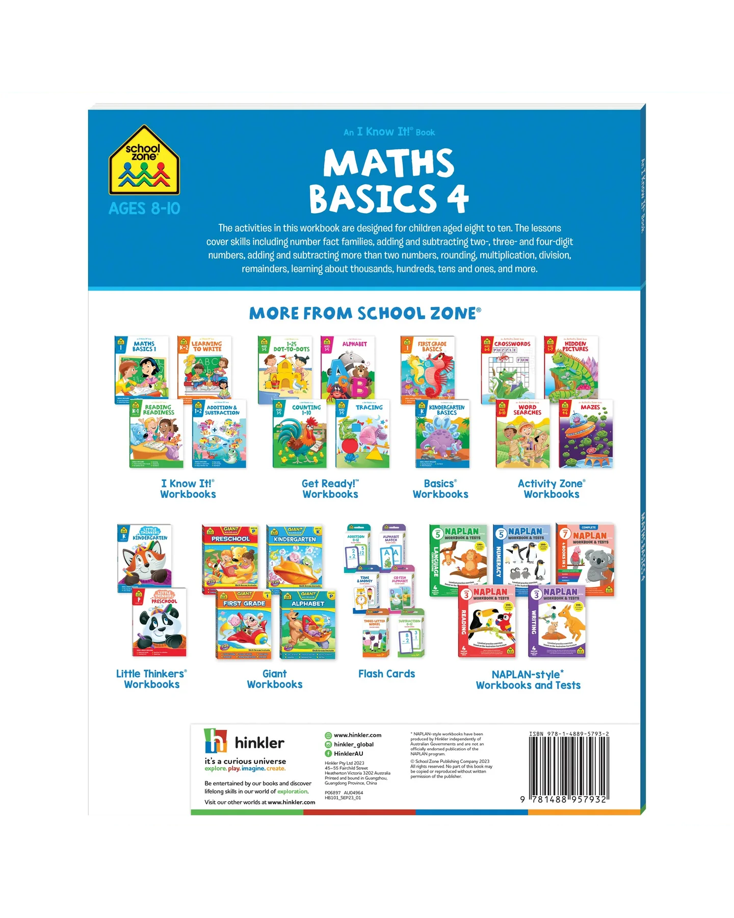 School Zone I Know It! Maths Basics 4 Workbook-2