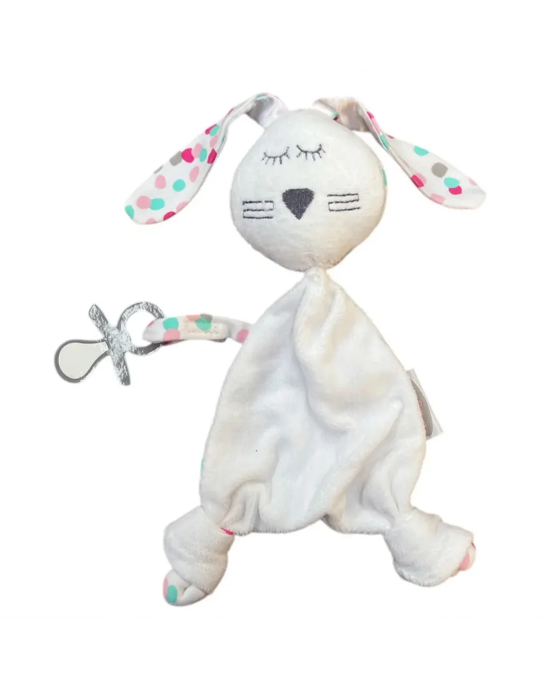 Silly Billyz Jersey Snuggypops Comforters Rabbit Pink Spot