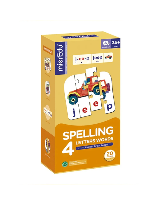 mierEdu Spelling 4-Letter Words Learning Puzzle