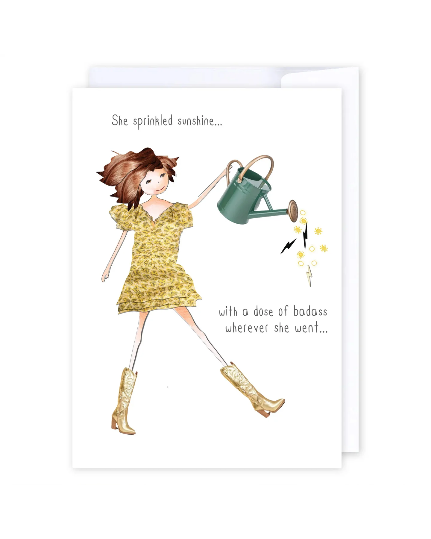 Sunshine and badass Greeting Cards